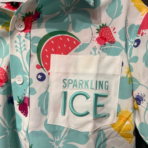 New Promo Sparkling Ice Hawaiian Shirt Button Down Short Sleeve by Roody small - Picture 5 of 5